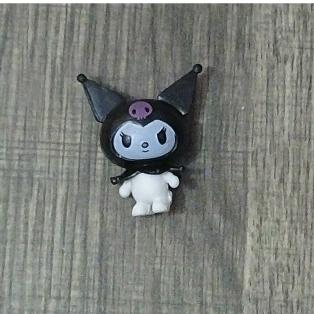 #8003 Kuromi Mini Figurine / Decorative Focal Bead 2"